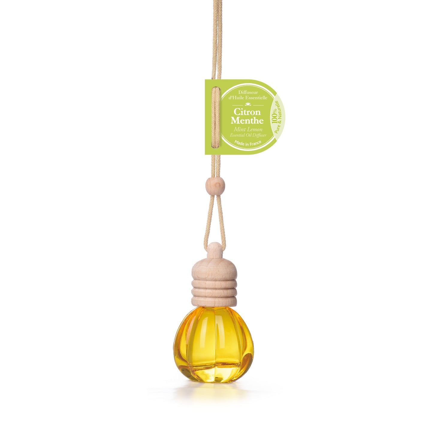 Mini diffuseur à suspendre 10ml - Huile essentielle Citron et Menthe
