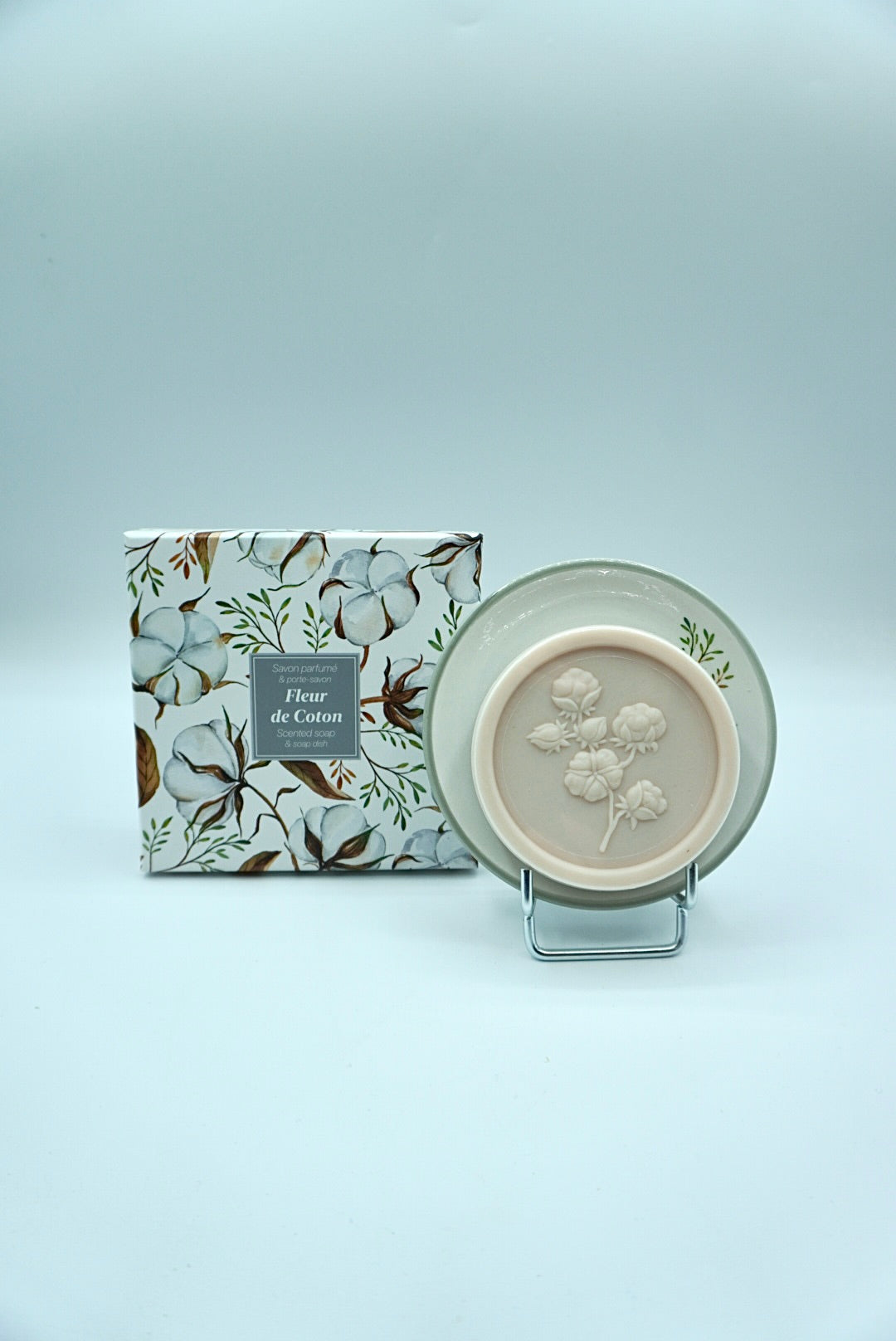 Coffret support + savon - Fleur de Coton