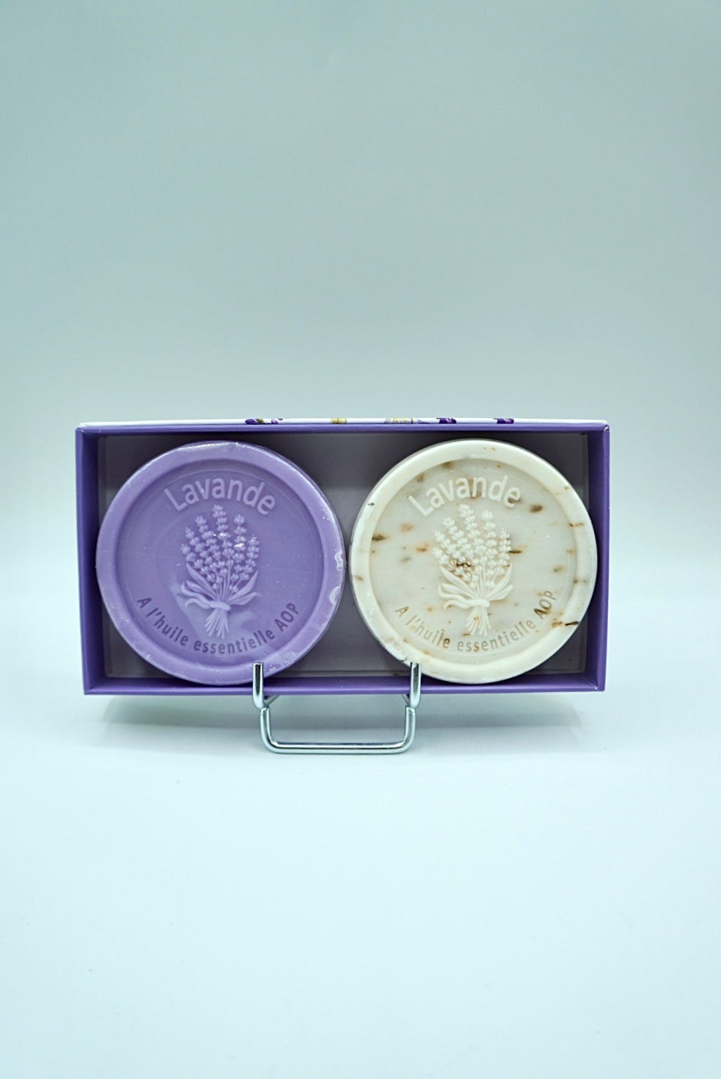 Coffret 2 savons ronds 100g - Lavande et Lavande Broyée