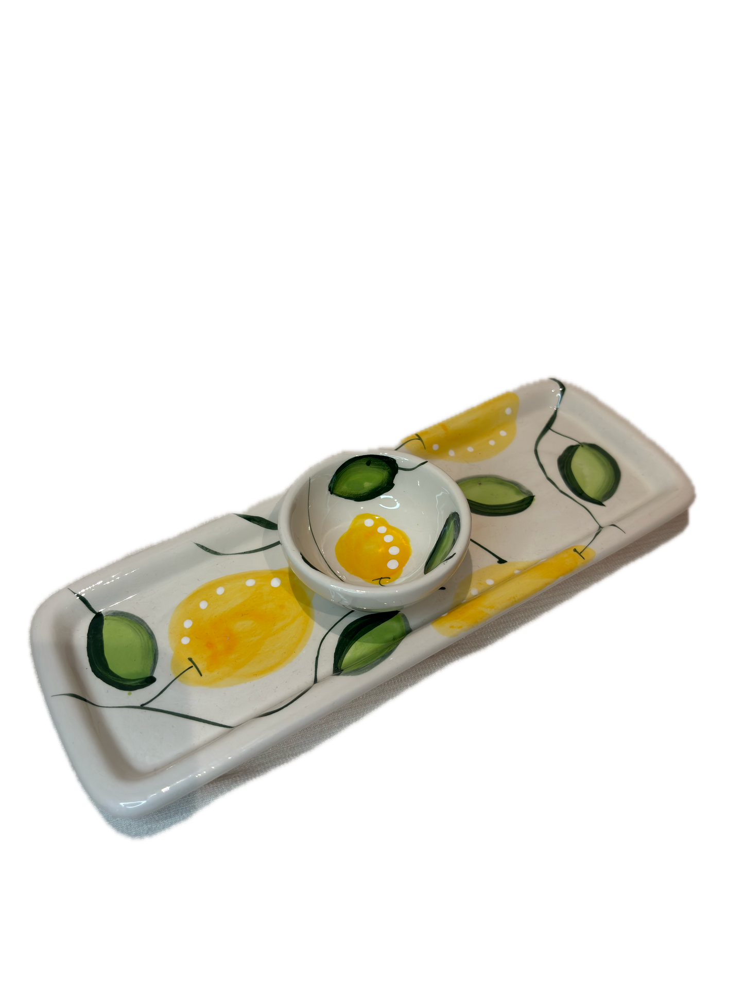 Repose cuillère plat rectangle Citron