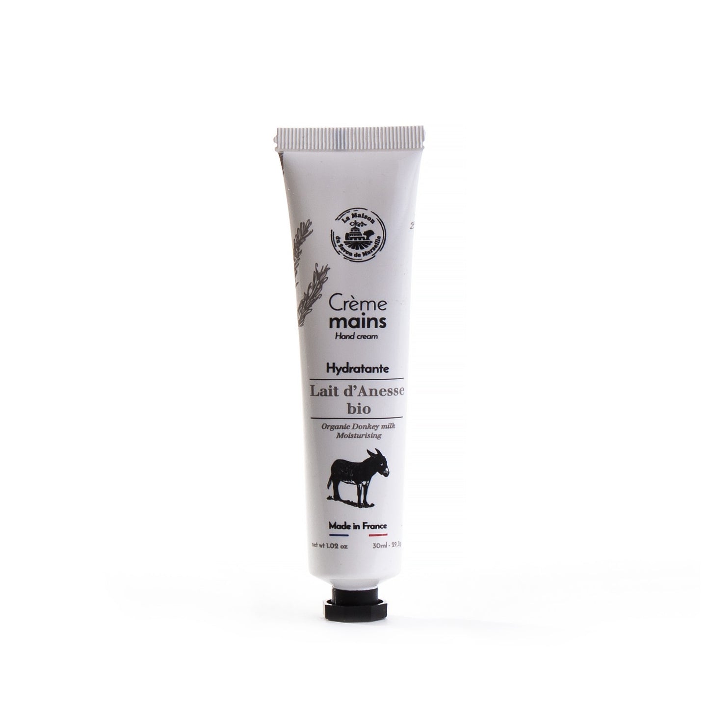 Crème mains 30ml - Lait d'ânesse