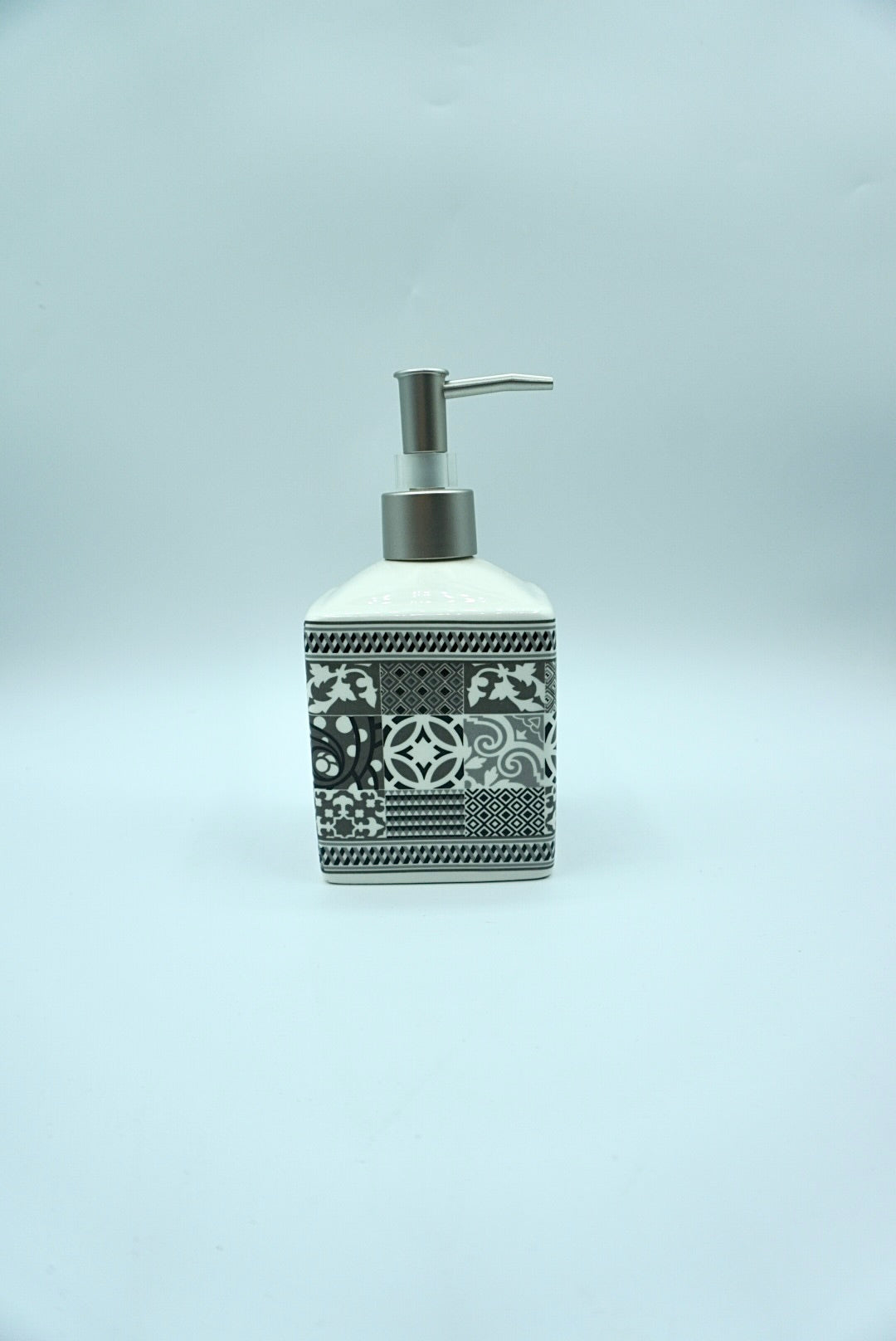 Distributeur à savon carreaux de ciment noir