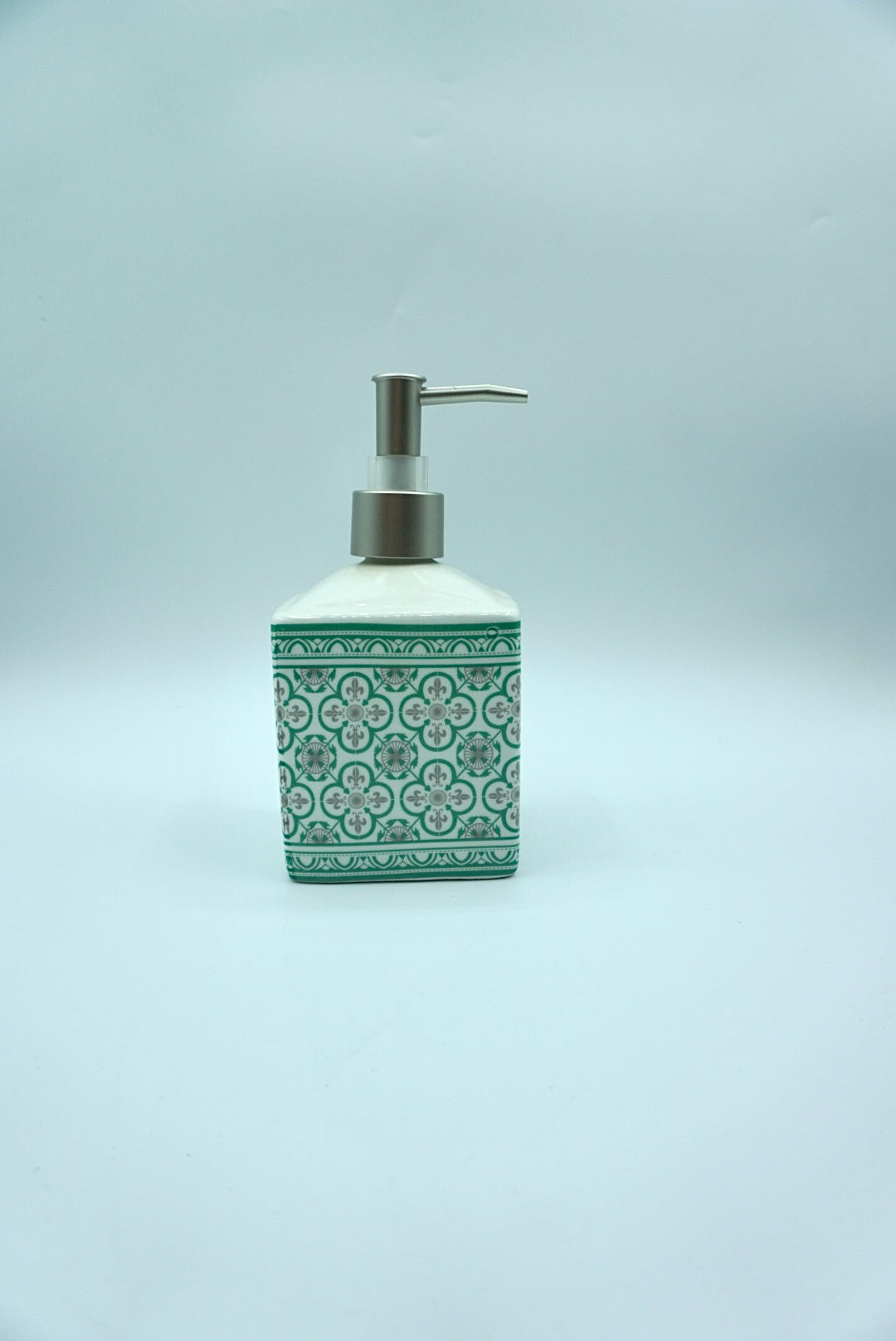 Distributeur à savon liquide mosaïque verte