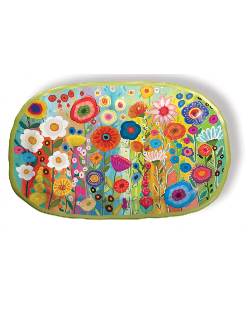 Grand Plat Ovale - FLEURS BOHÊME
