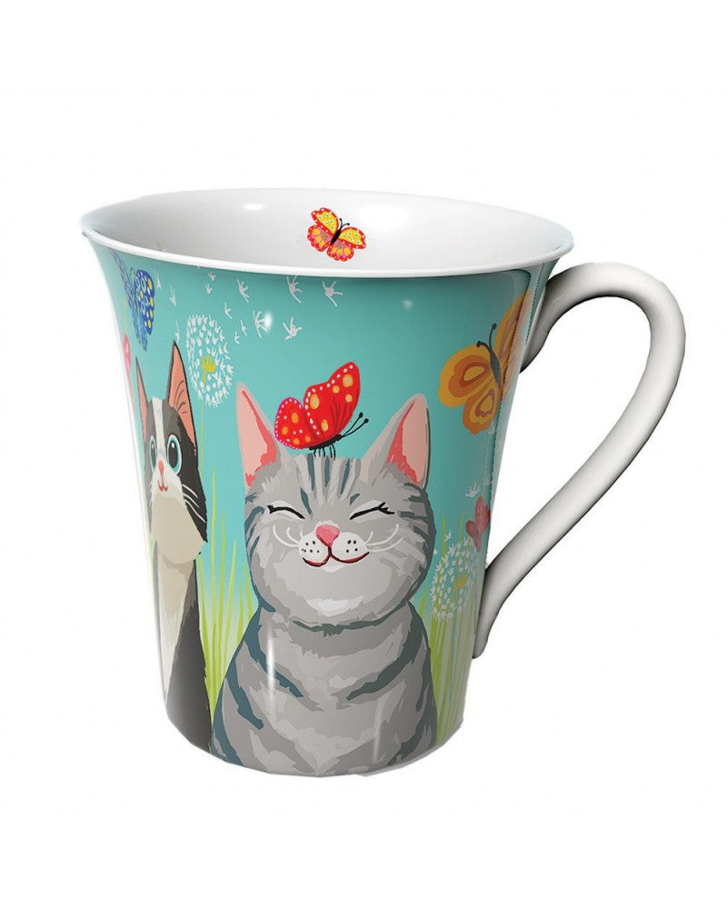 Mug chats et papillons