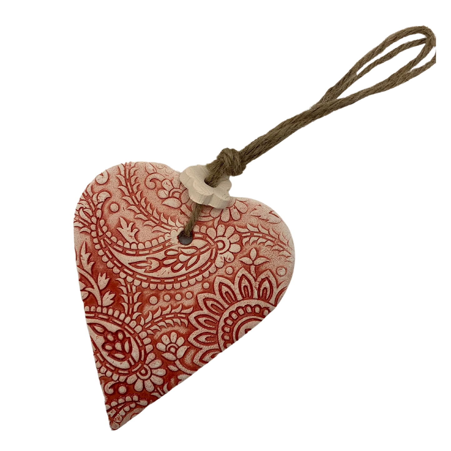 Grand pendentif à parfumer - COEUR EMAILLE