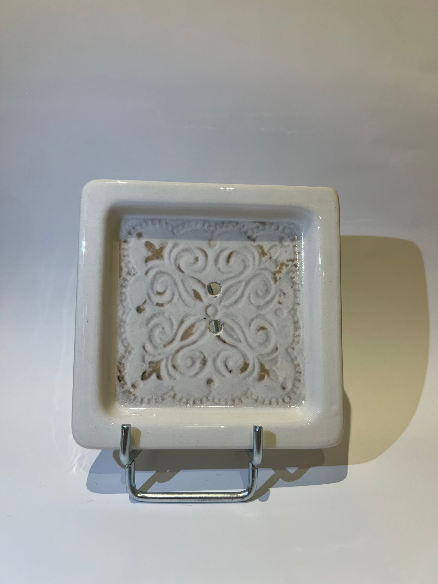 Porte Savon Carré Dentelle