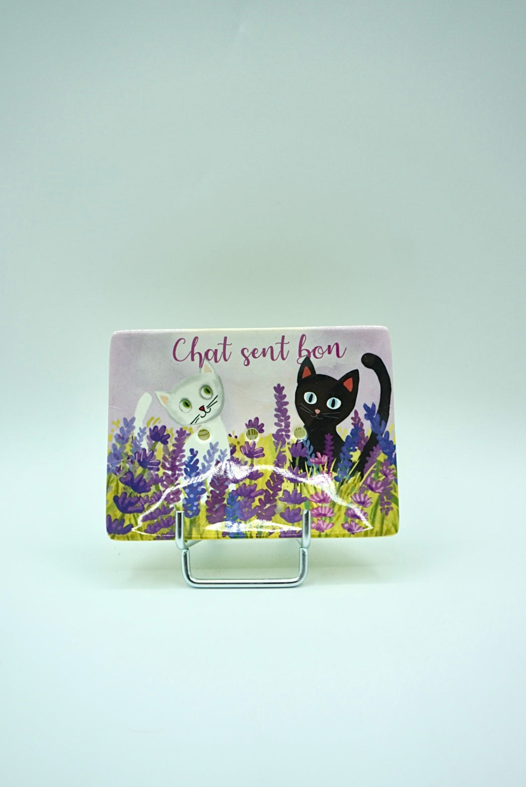 Porte savon - Chat sent bon