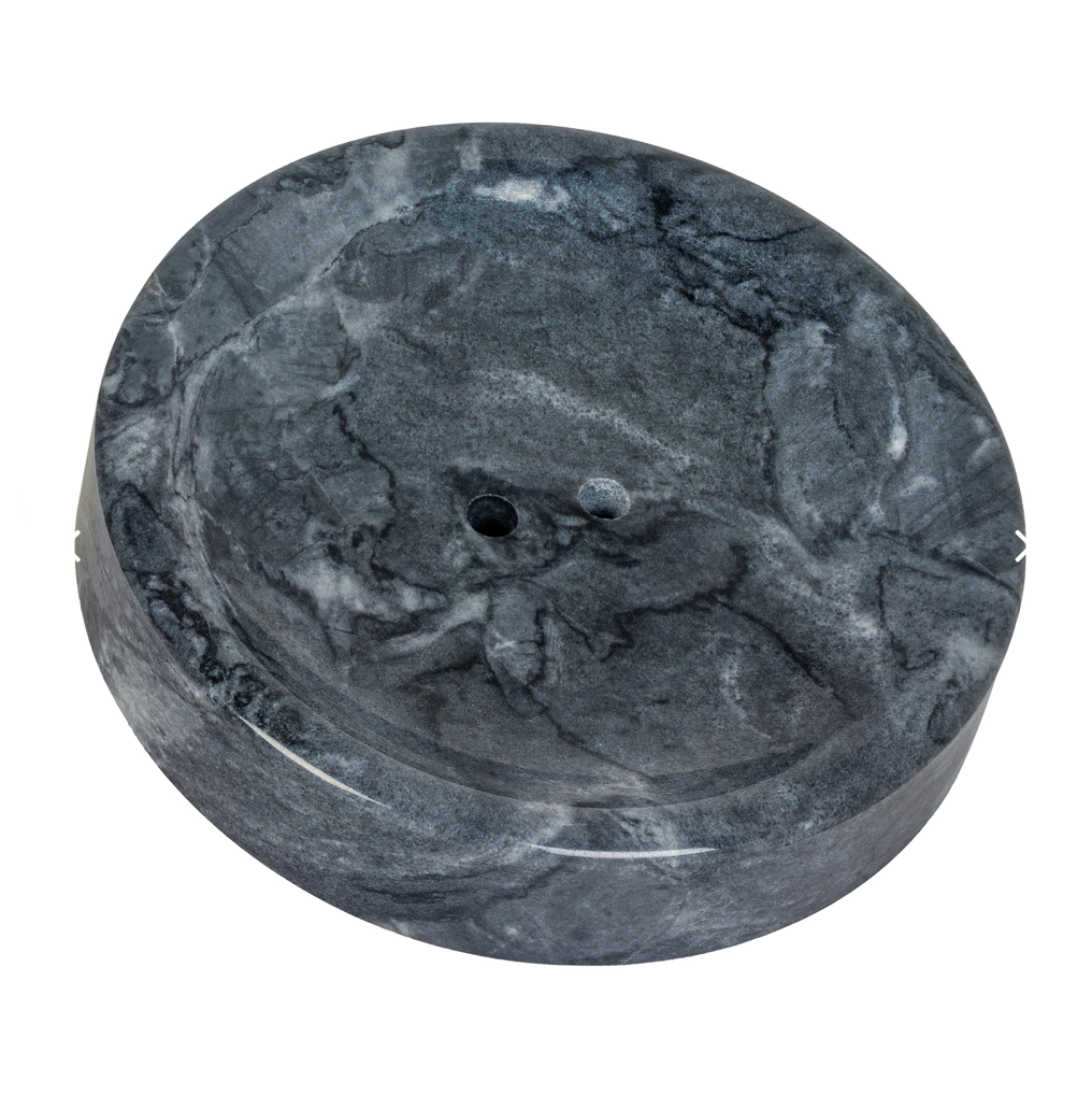 Porte savon en Marbre - Gris foncé