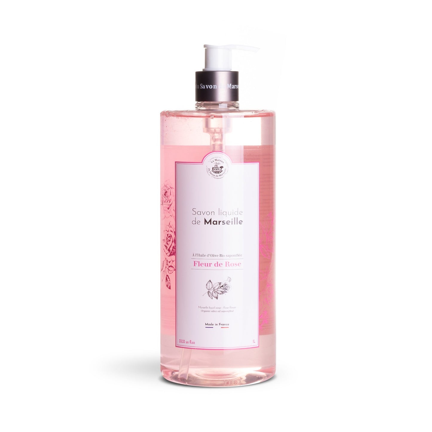 Savon liquide - Fleur de Rose - 1L