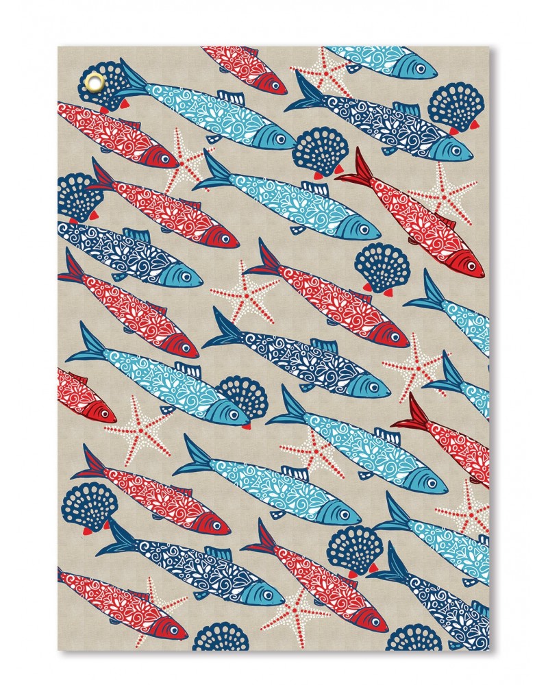 Torchon Banc de sardines