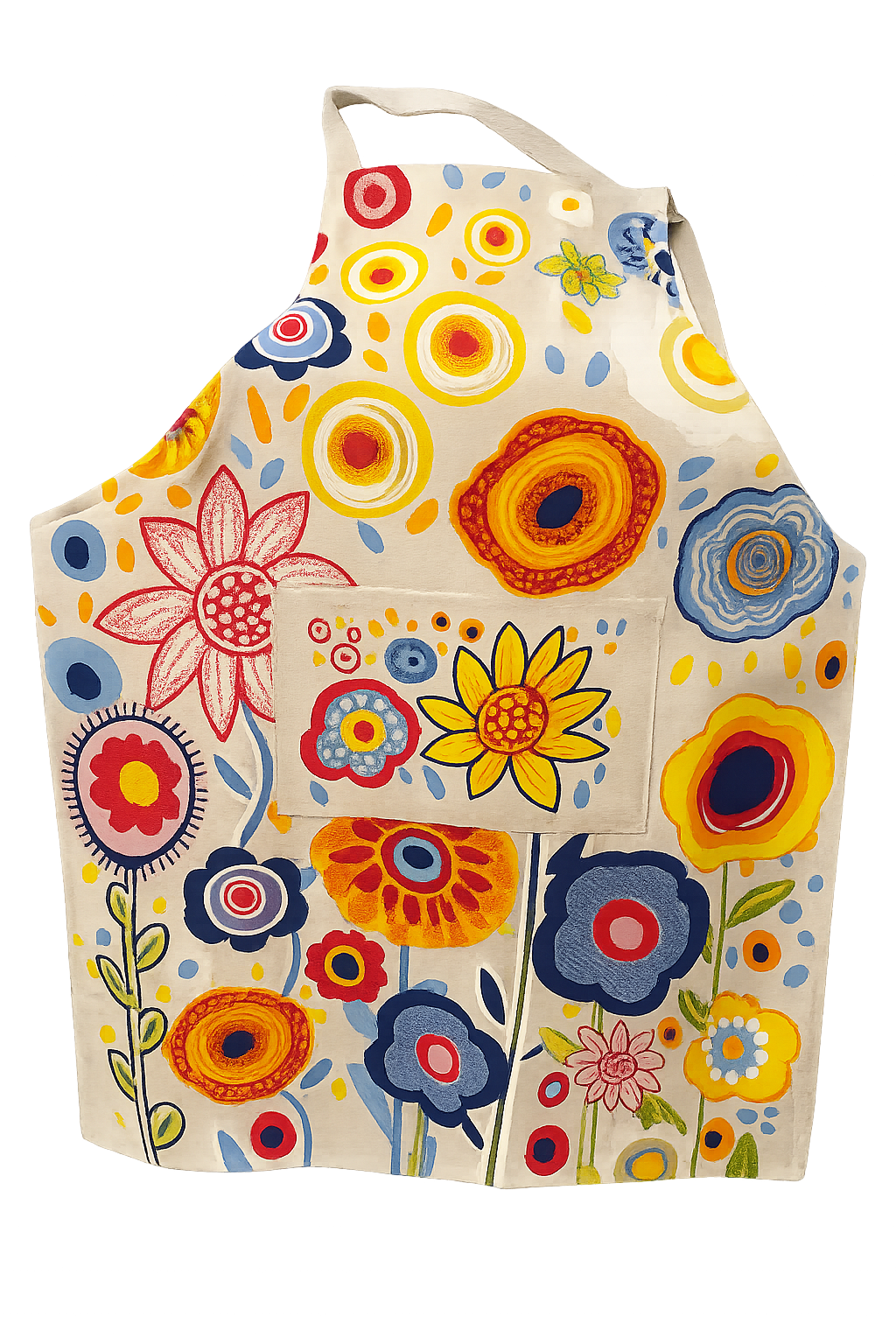 Tablier fleurs boheme