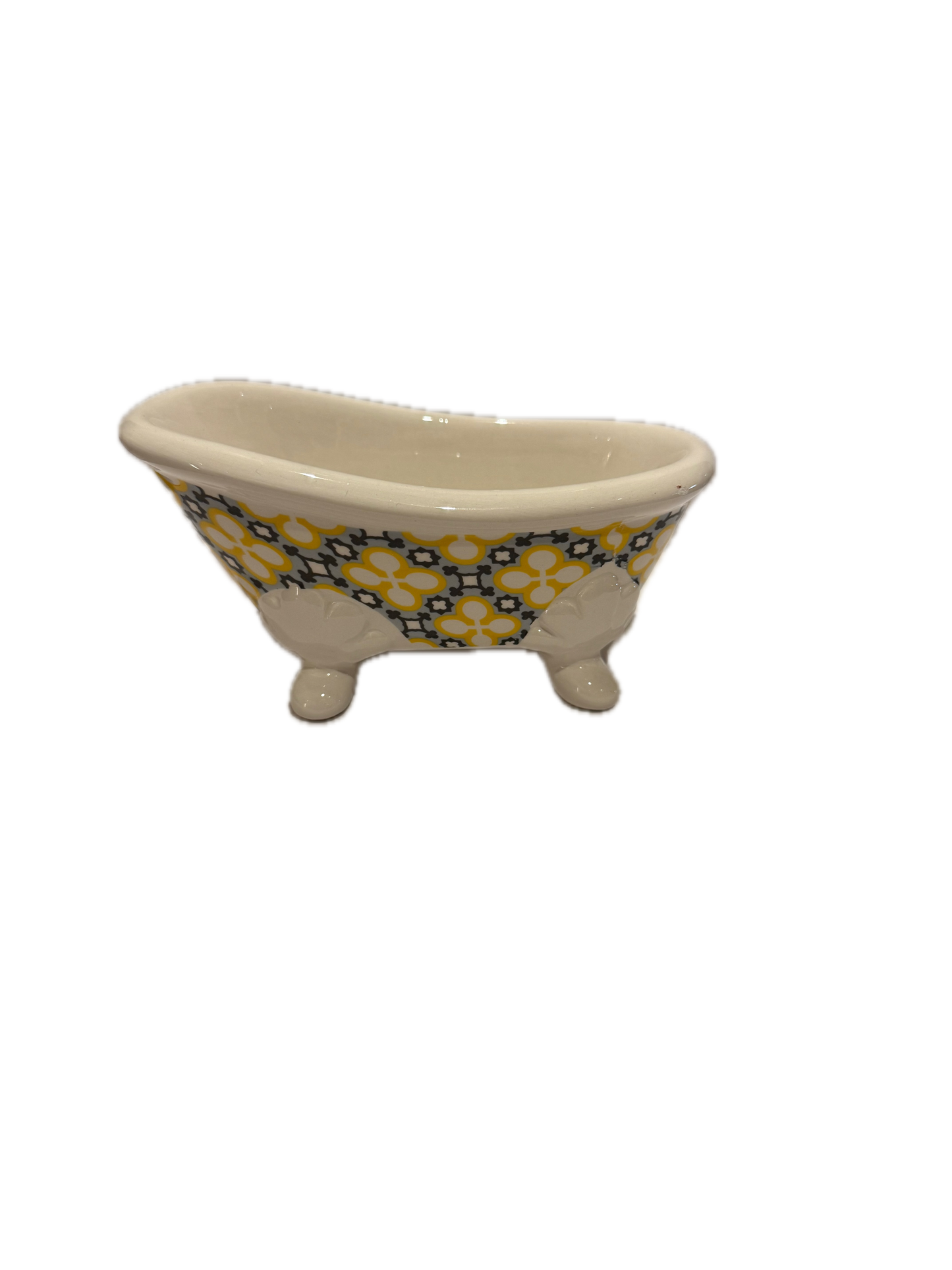 Baignoire Mosaique jaune