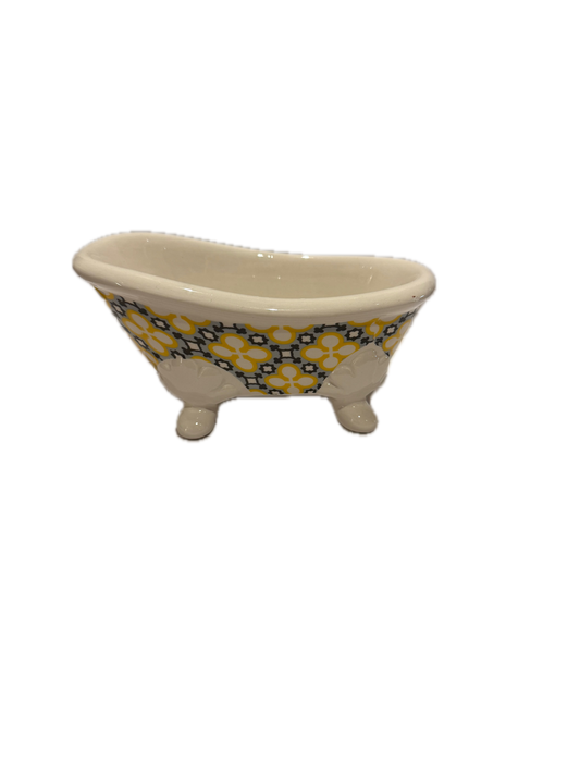 Baignoire Mosaique jaune