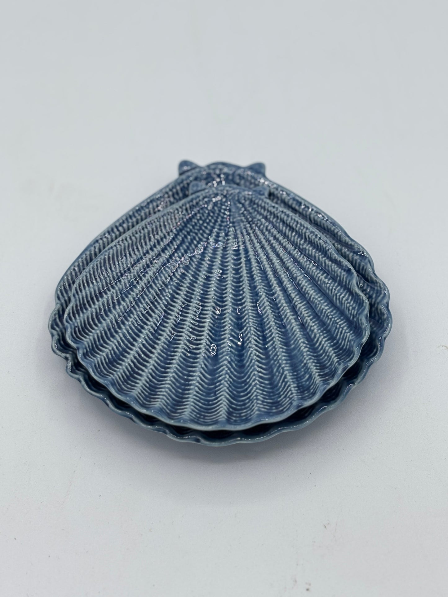 Lot de 2 vides poches - Coquillage bleu