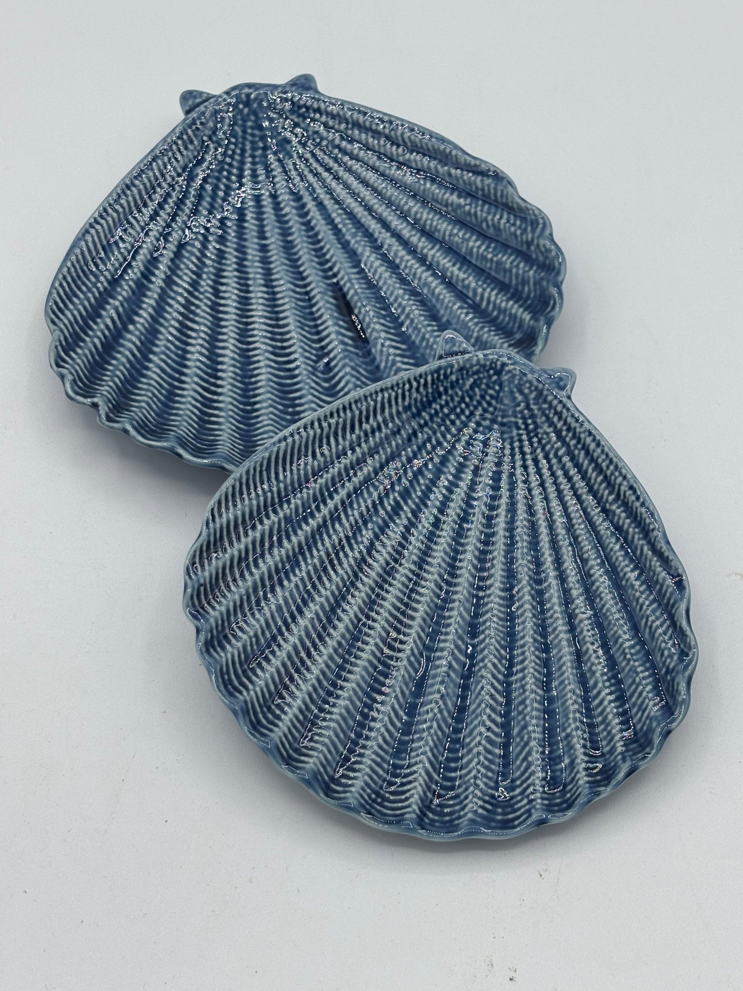 Lot de 2 vides poches - Coquillage bleu