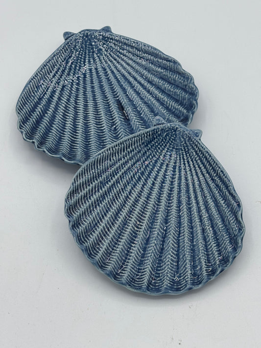 Lot de 2 vides poches - Coquillage bleu