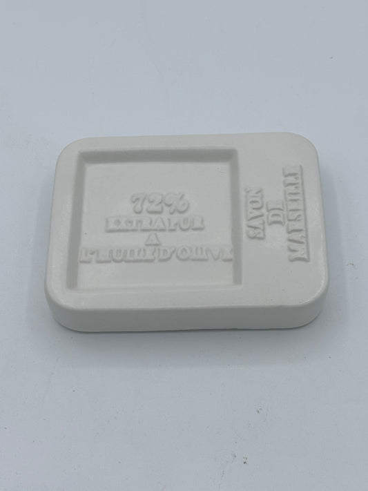 Porte savon de Marseille blanc