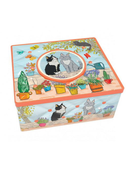 Boite kapiton rectangle Le Jardin des chats