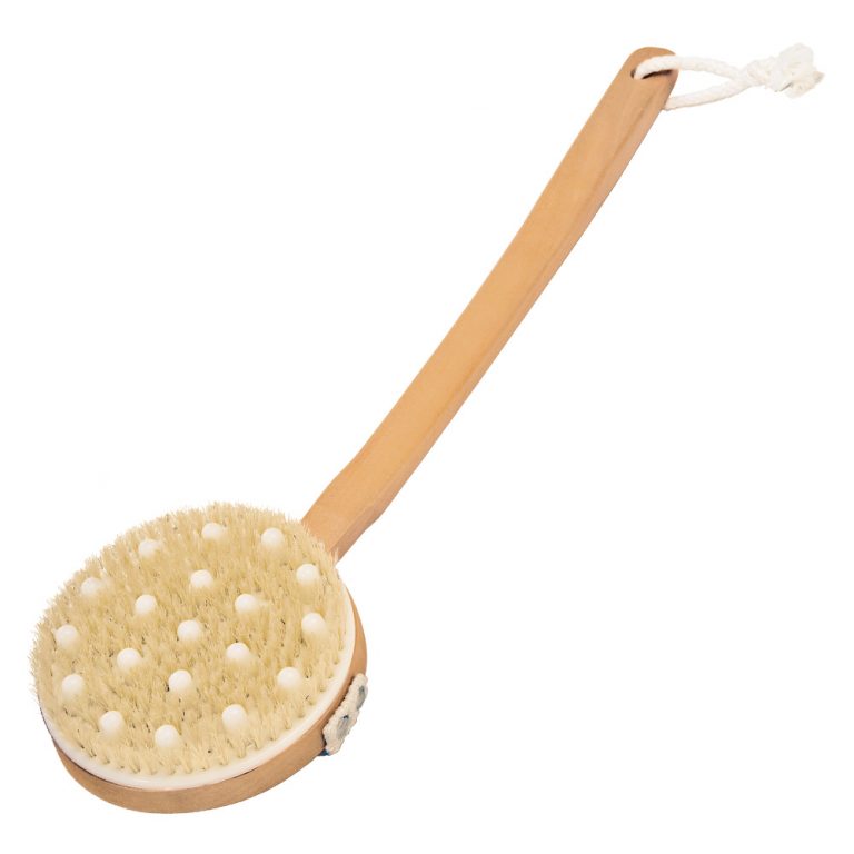 Brosse de massage avec picot et manche long