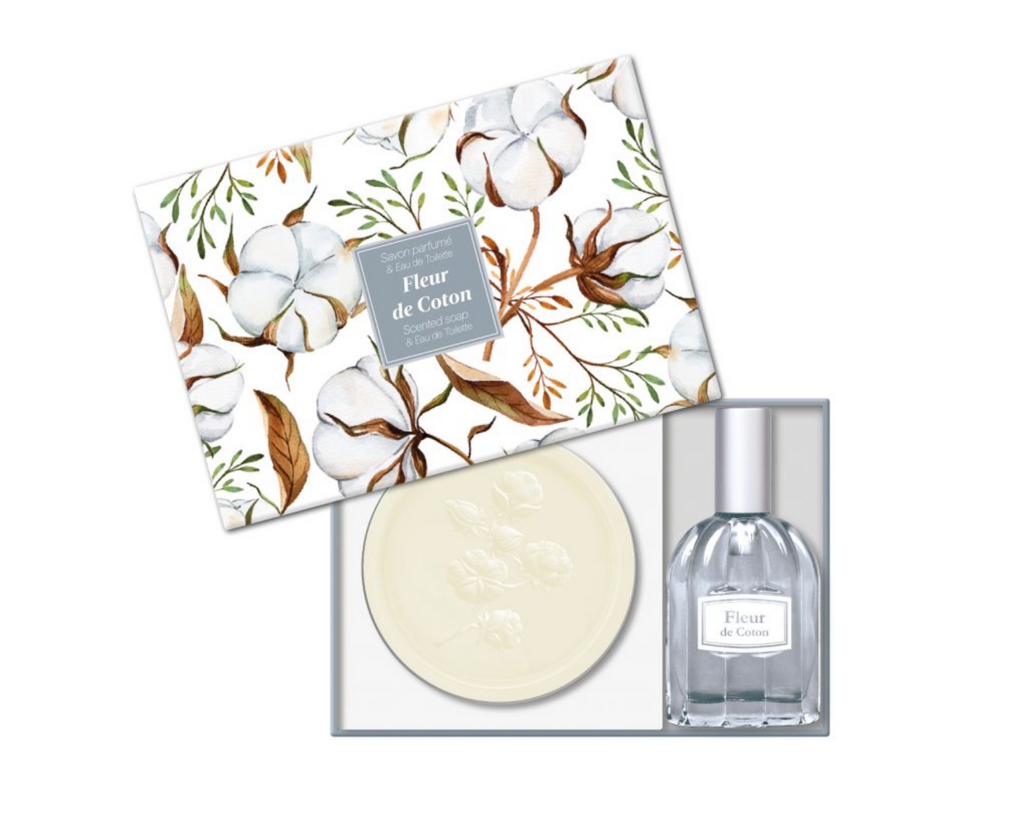 Coffret savon + Eau de toilette - Fleur de Coton
