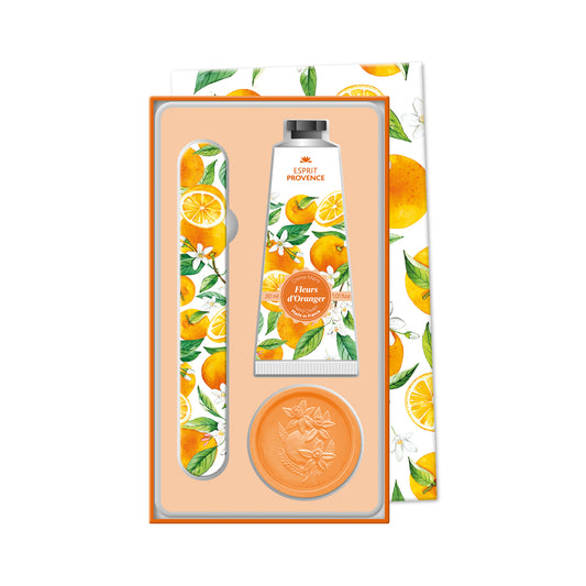 Coffret mains crème savon lime - fleur d’oranger