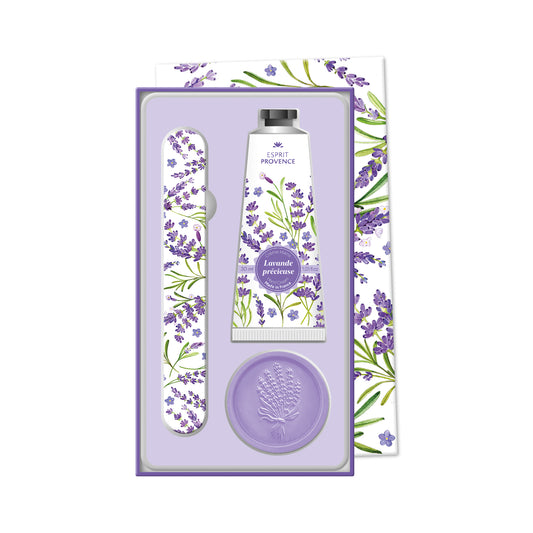 Coffret mains creme savon lime - lavande