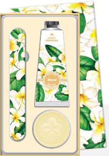 Coffret mains creme savon lime - monoi