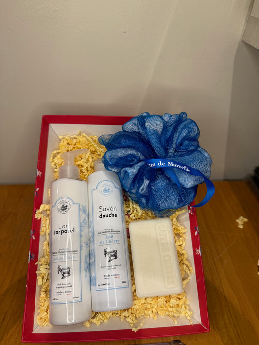 Coffret Lait de Chèvre – Douceur & Confort Peaux Sensibles