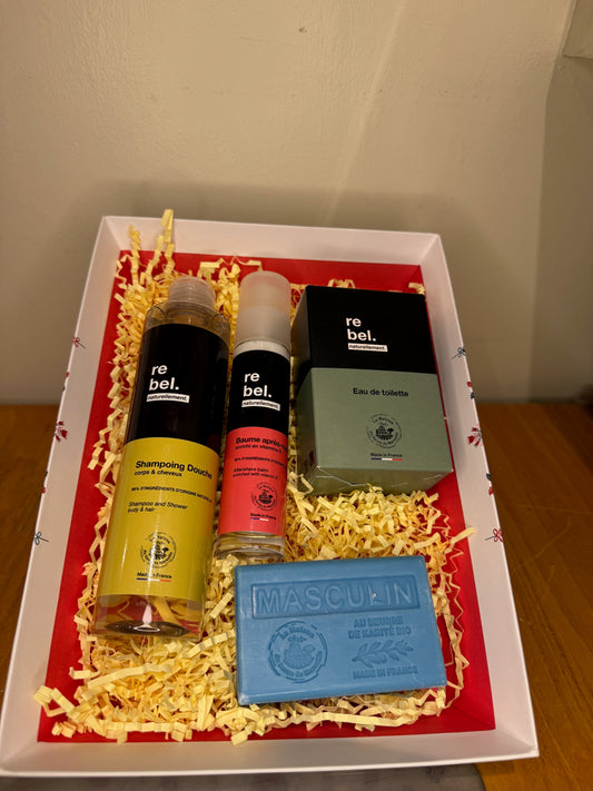 Coffret Homme Parfumé – Eau de Toilette, Soin & Savon