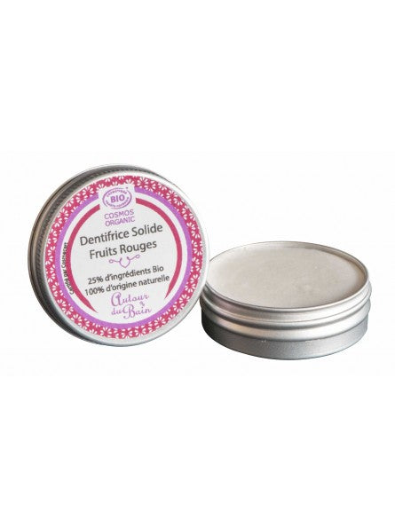 Dentifrice solide, en baume - Fruits Rouges