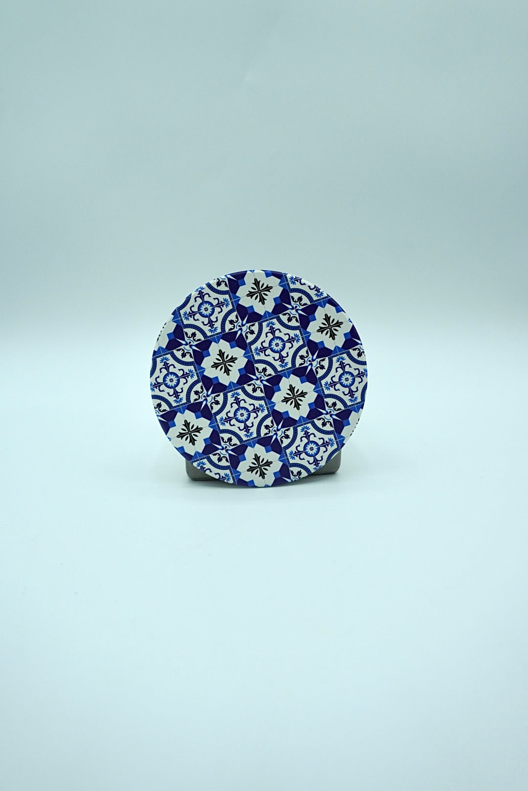 Dessous de Verres Rond Motif Mosaïque et Carreaux de Ciment