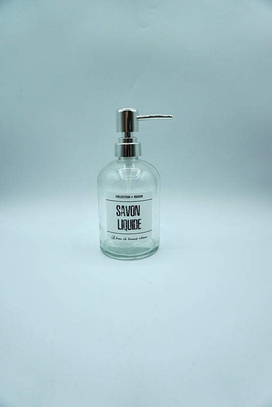 Distributeur à savon liquide - Verre transparent