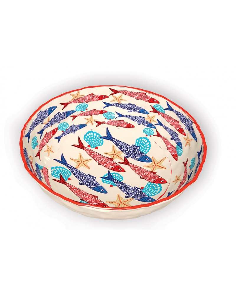 Grand saladier banc de sardines
