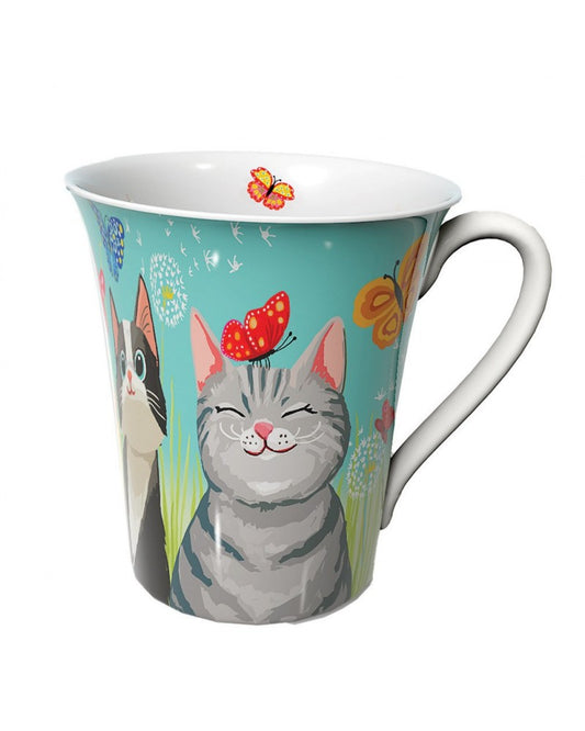Mug chats et papillons