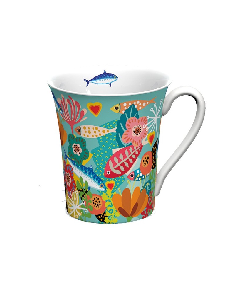 Mug Poissons Fleurs