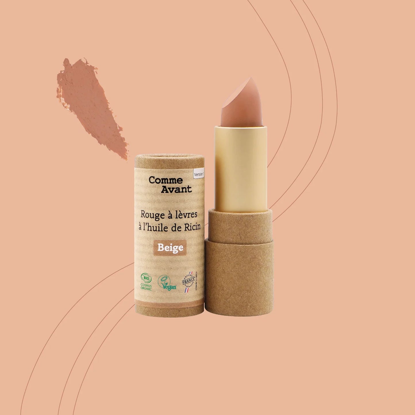 Rouge à lèvres ricin beige