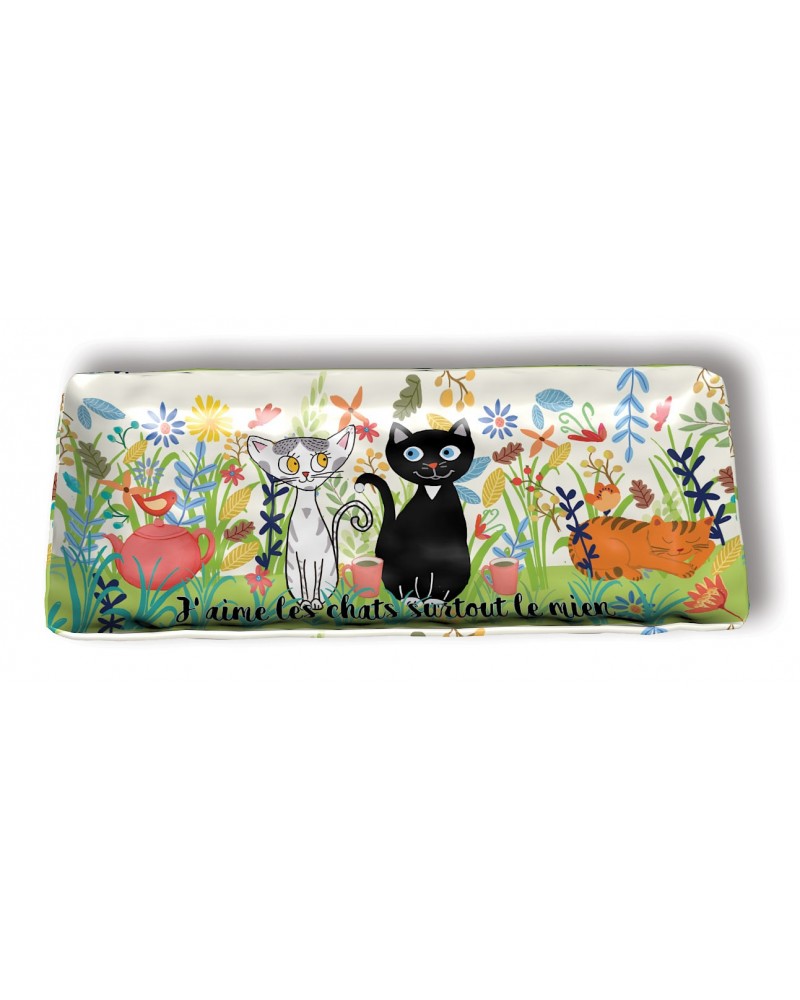 Petit plat rectangle J’aime les Chats
