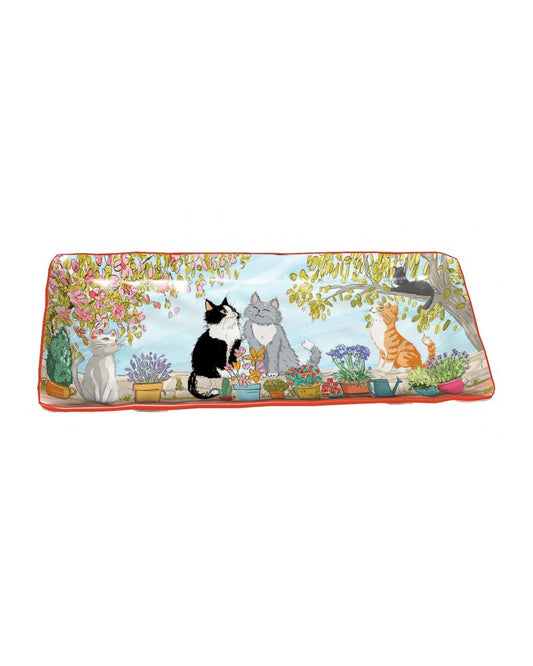 Petit plat rectangle Le Jardin des Chats