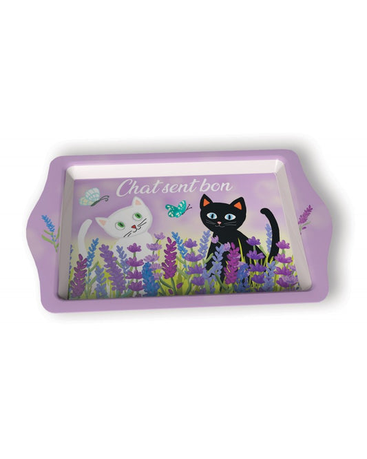 Plateau moyen métal Chat Sent Bon