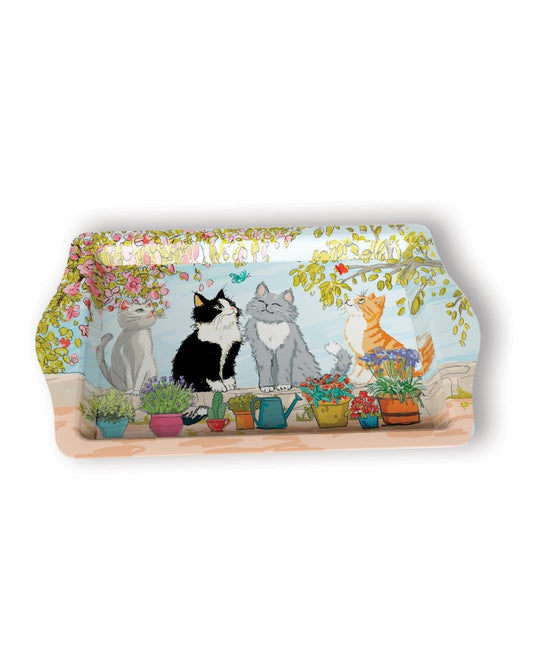 Plateau moyen métal Le Jardin des Chats