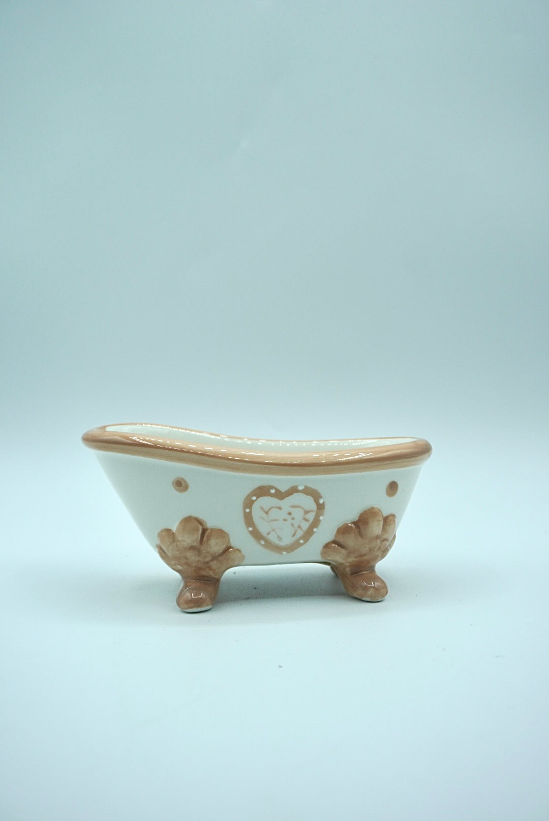 Baignoire porte savon beige