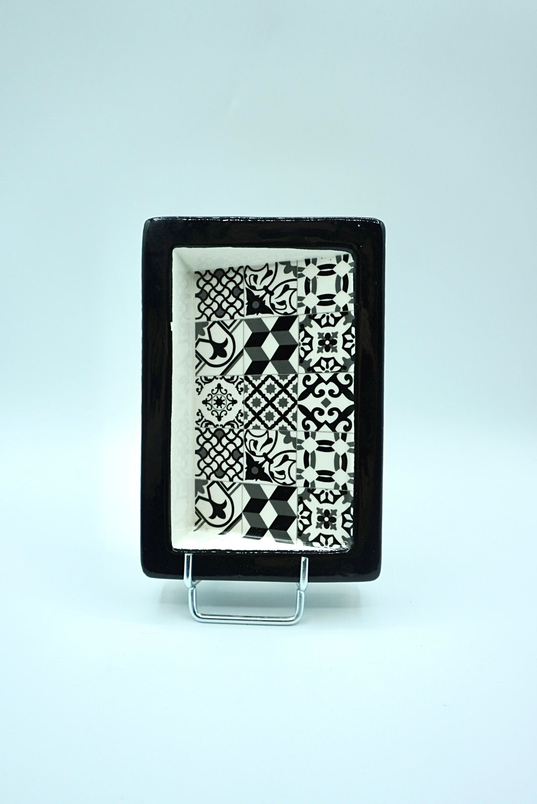 Porte savon mosaïque incliné - Noir