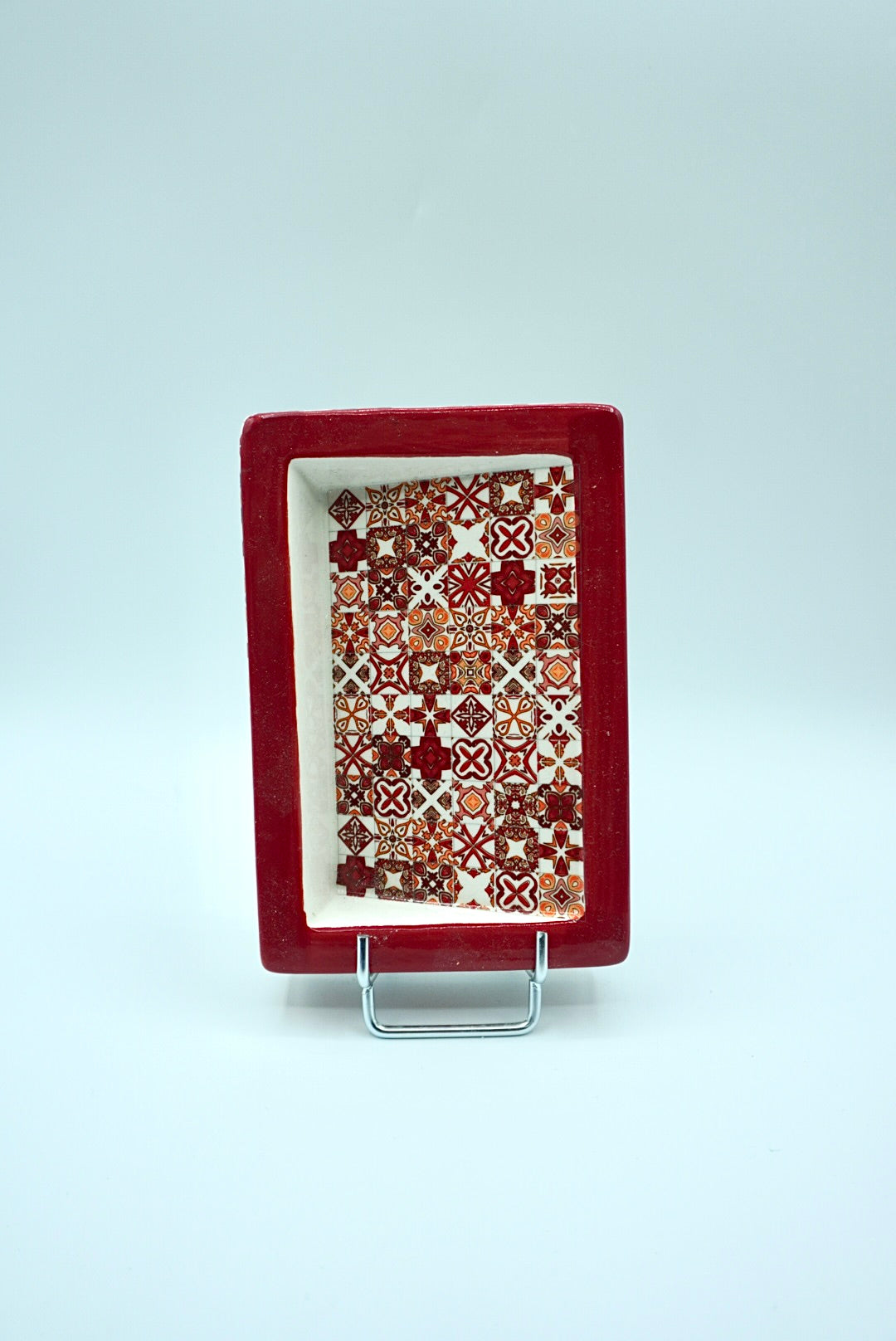 Porte savon mosaïque incliné - Rouge