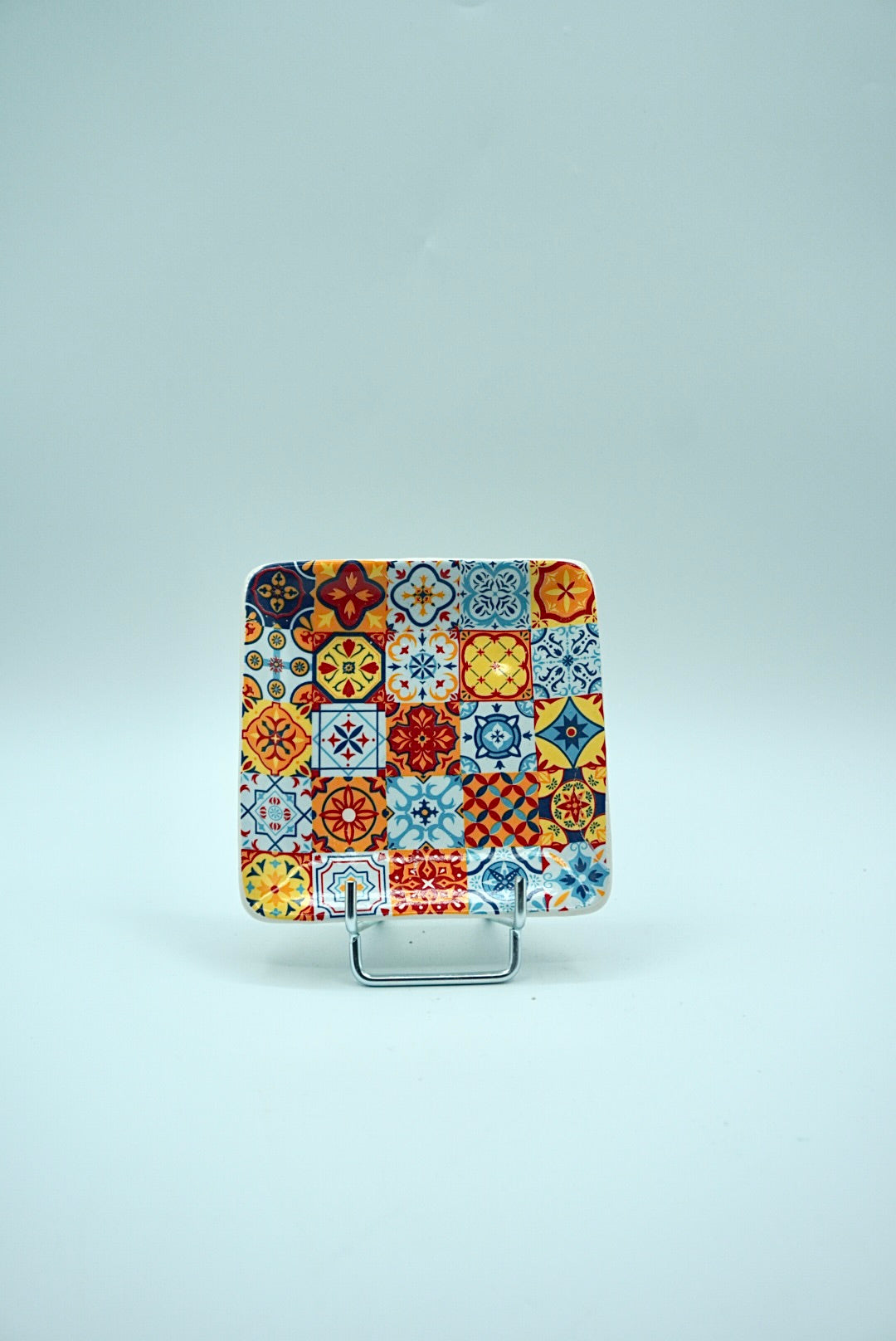 Porte savon carré - mosaïque orange