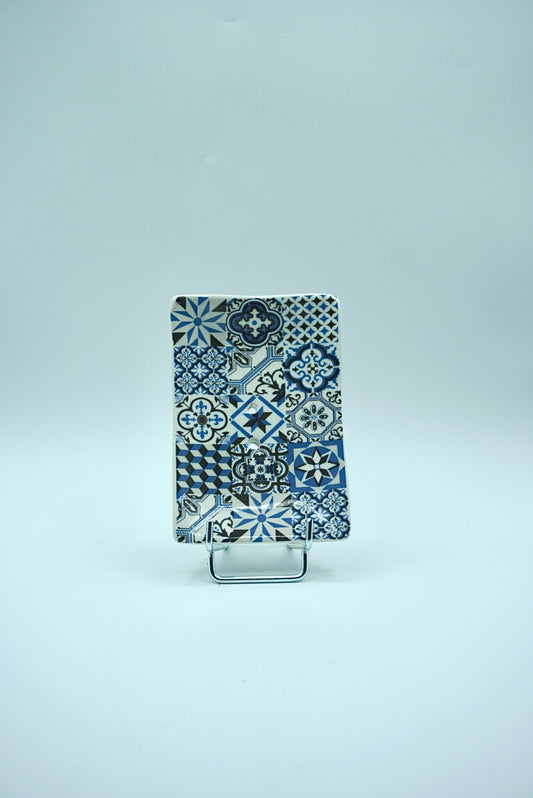 Porte Savon Céramique Mosaique Bleue