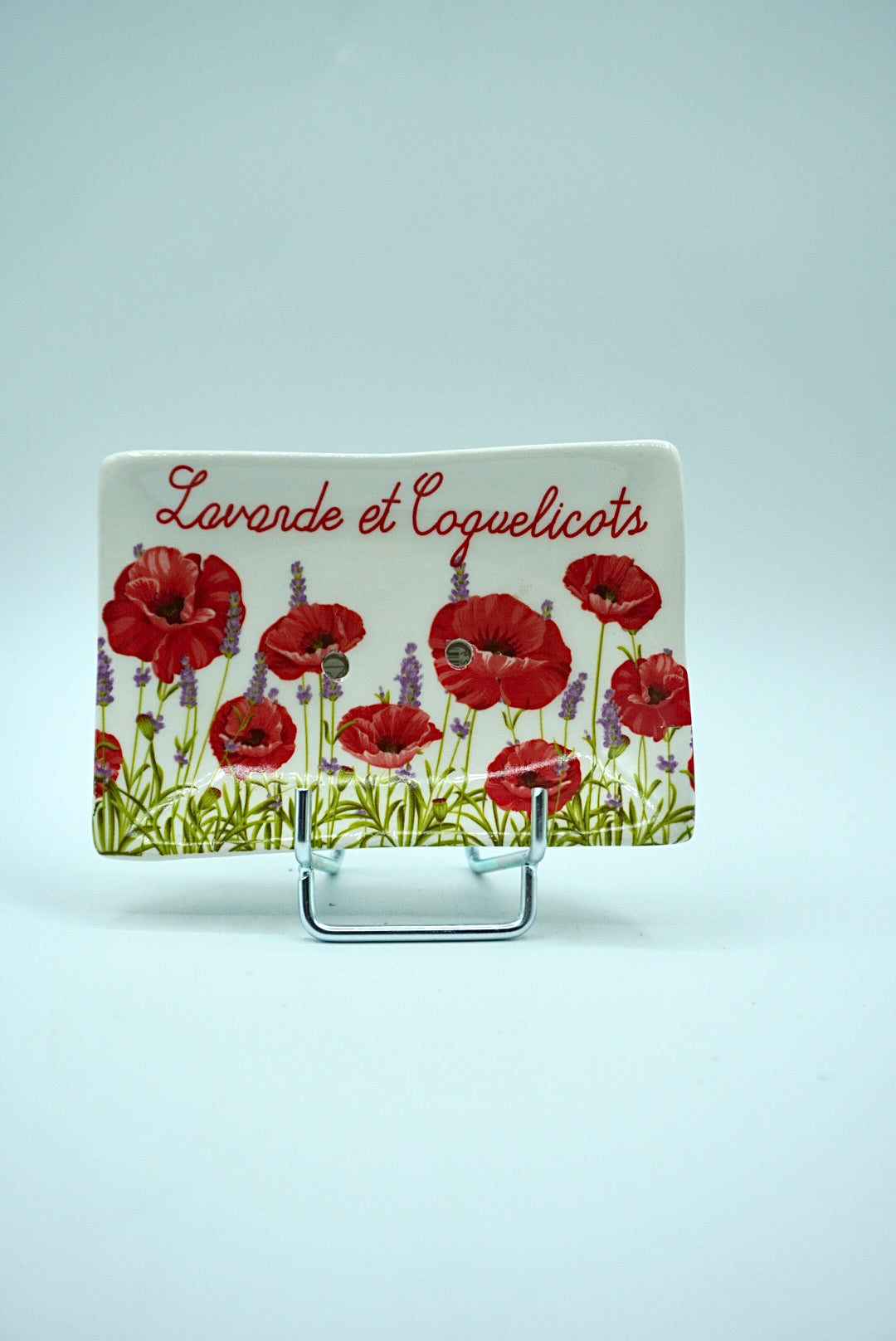 Porte savon - Lavande et Coquelicot