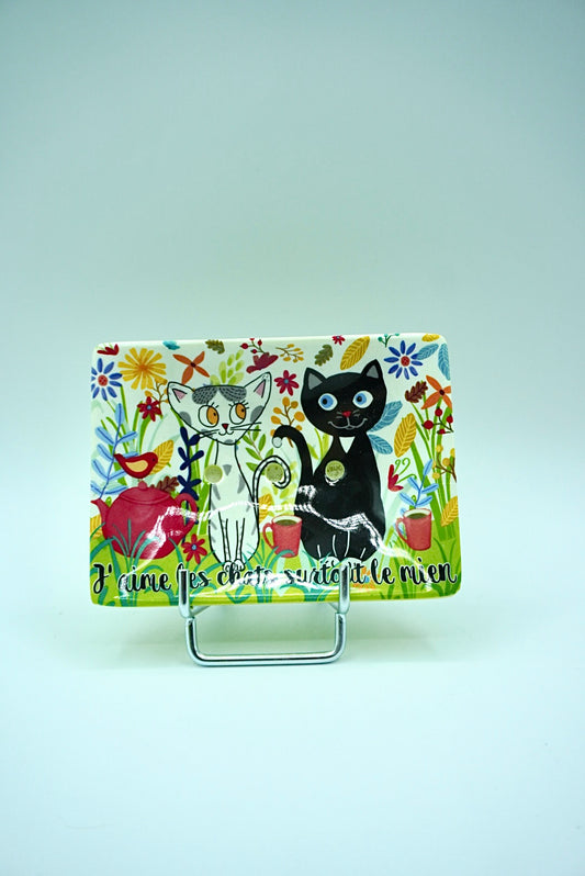 Porte savon - J'aime les chats