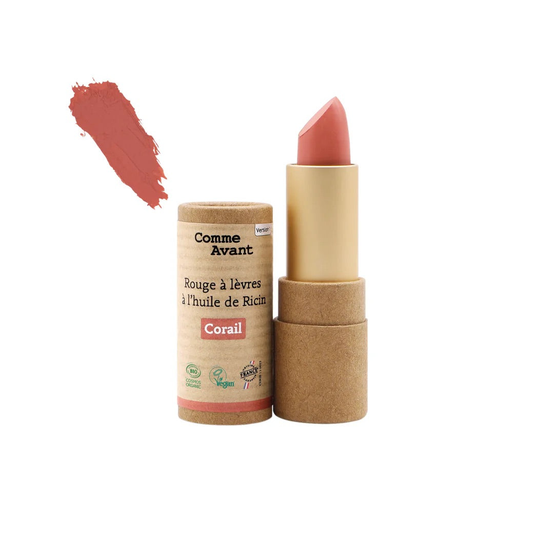 Rouge à lèvres ricin corail