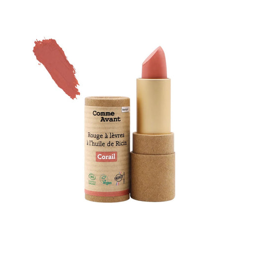 Rouge à lèvres ricin corail